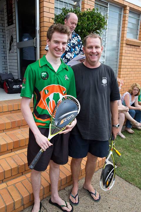 Craig and I collecting our prizes for winning Div 2.